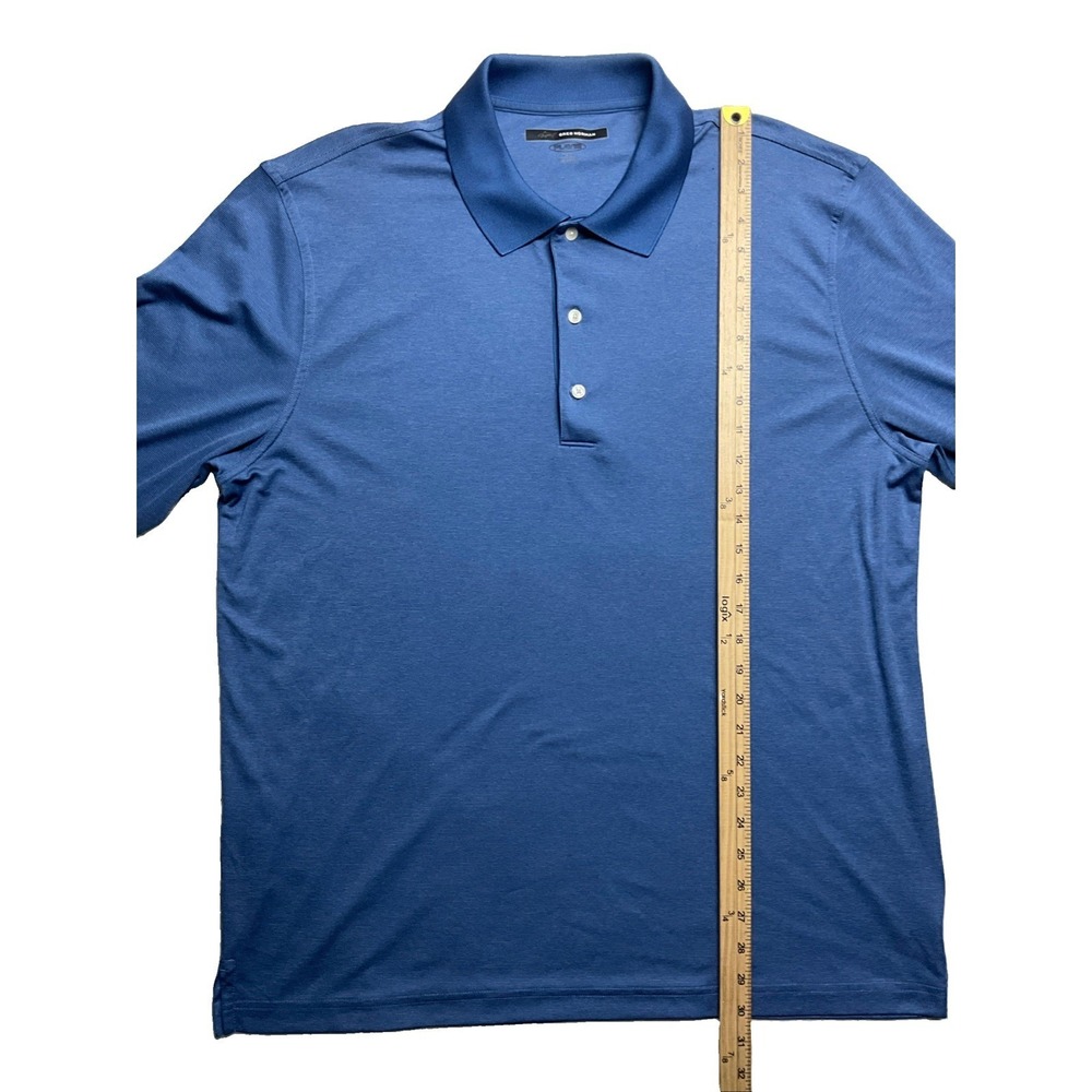 Greg Norman Men's Blue Long Sleeve Polo Shirt Size XL - Picture 2 of 7